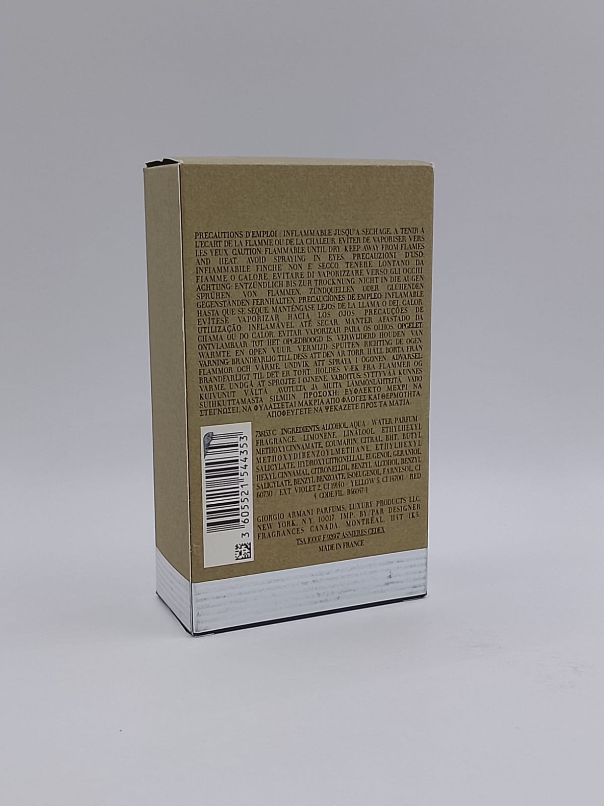 Giorgio Armani EAU POURE HOMME 100 ml Eau De Toilette - immagine 2