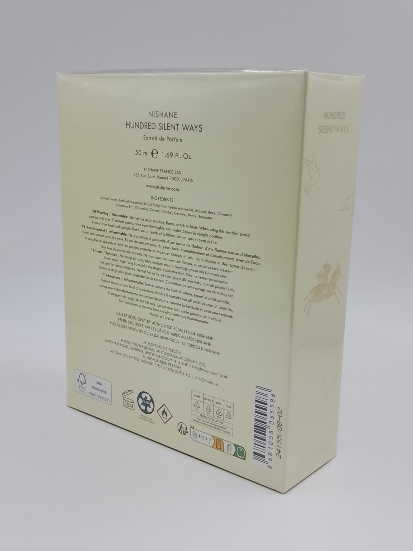 Nishane HUNDRED SILENT WAYS 50 ml Extrait De Parfum - immagine 2