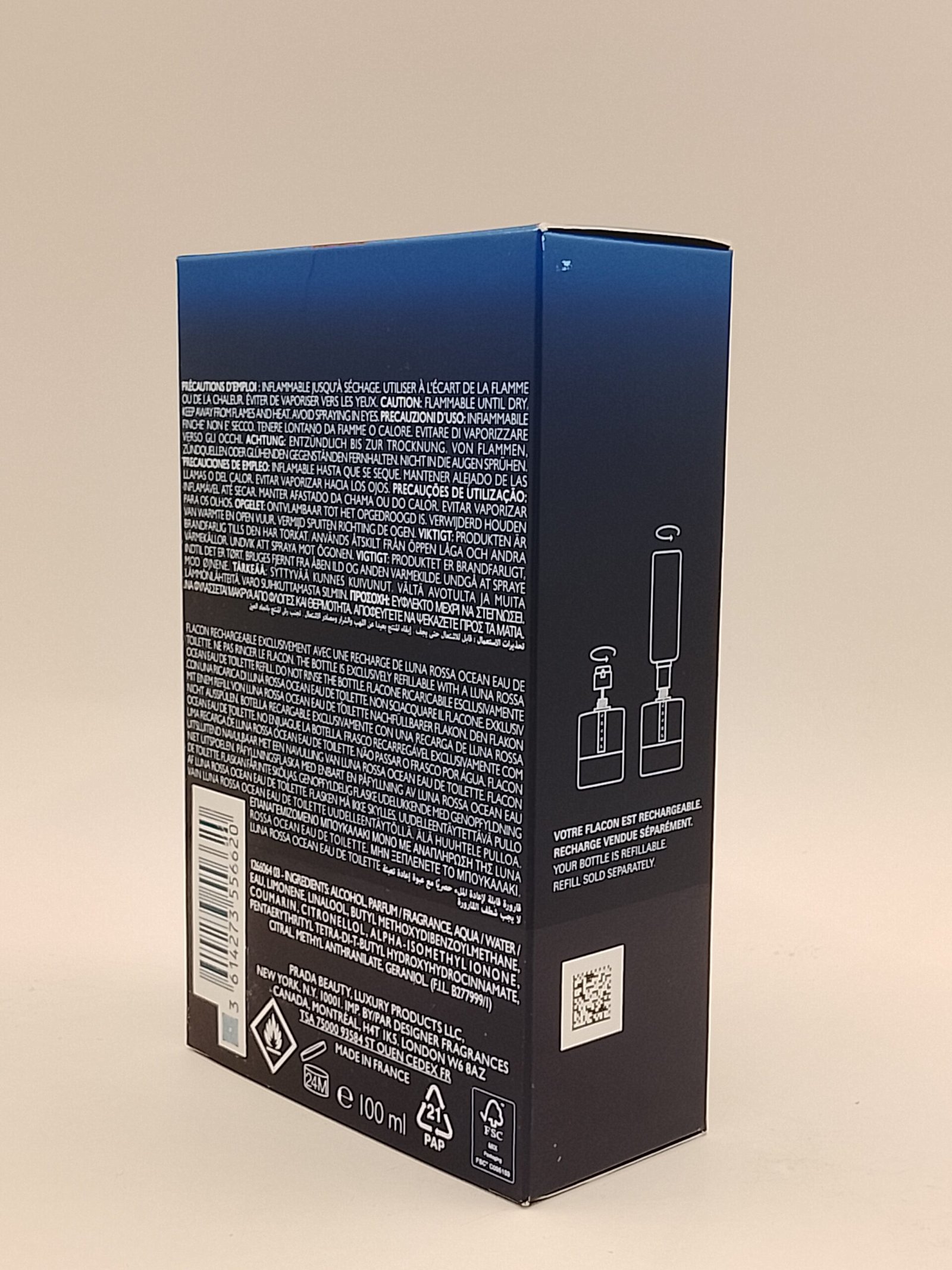 Prada LUNA ROSSA OCEAN 100 ml Eau De Toilette - immagine 2